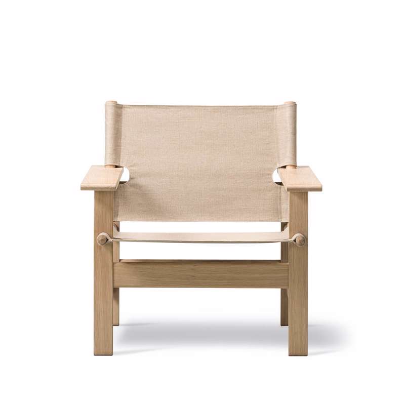 Stol Fredericia The Kanvas Chair lys eg natur