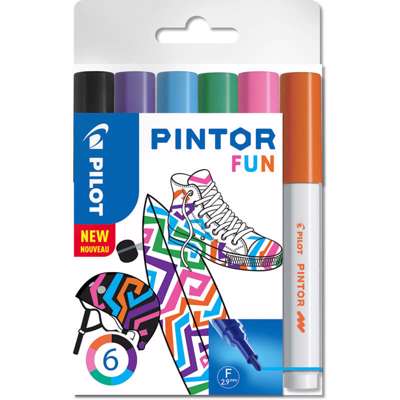Marker Pilot Pintor Fun Mix ass. fine 6stk/pk.