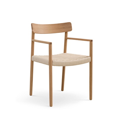 Konferencestol Xpo Sydney m/armlæn flet oak