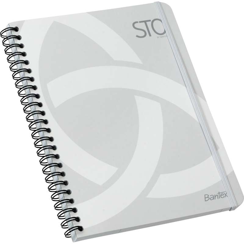 Spiralblok Bantex A5 Stockholm lin. 80g