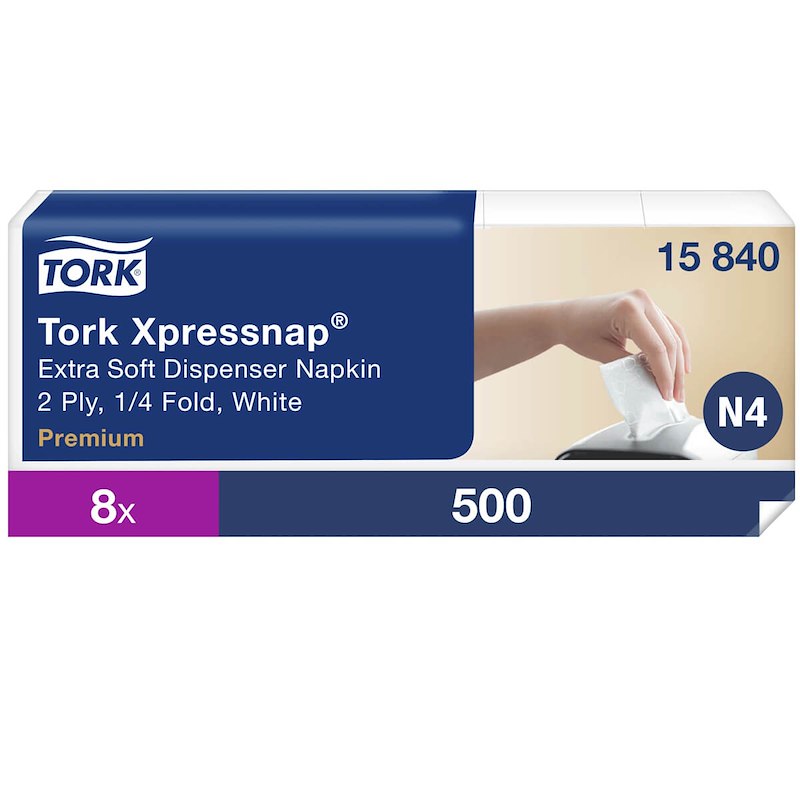 Serviet Tork premium Interfold 2-lags 4-fold N4 4000 15840