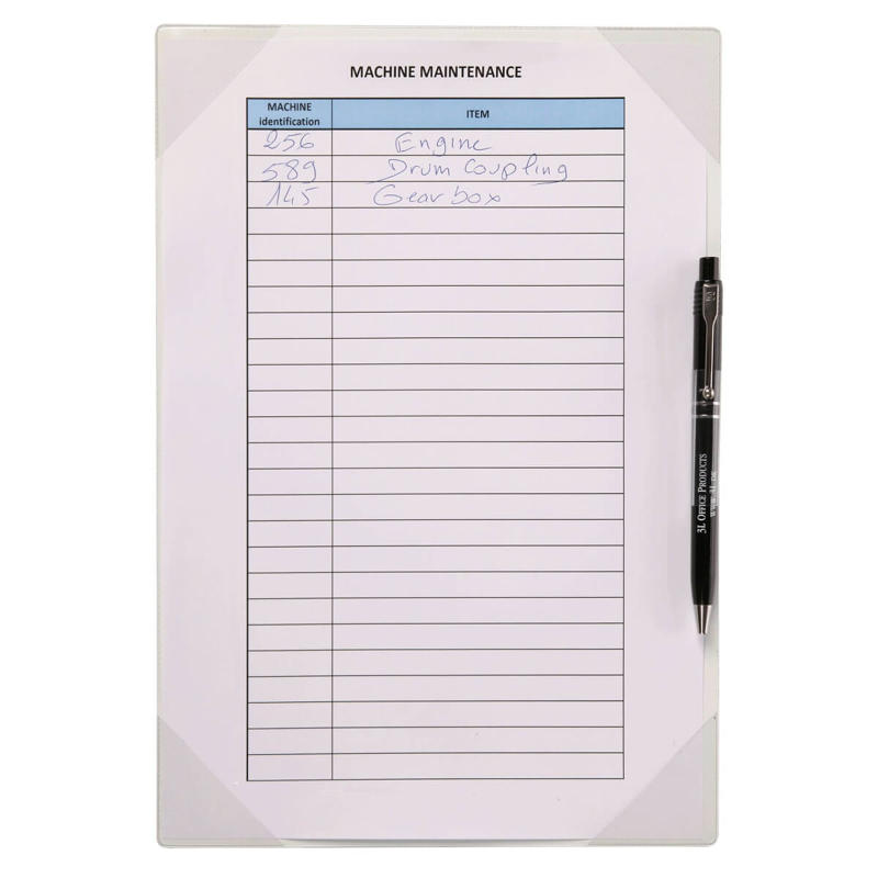 Plastlommer A4 Flytbar selvklæb m/holder t/pen /2