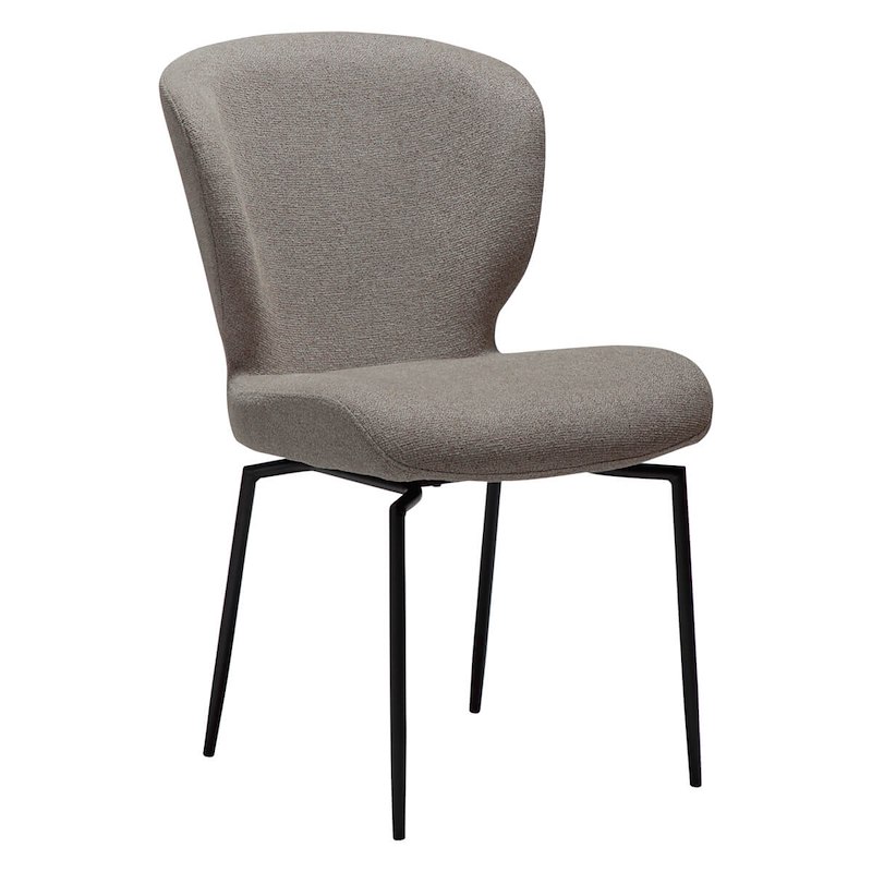 Konferencestol Glory pebble earth boucléstof/sort swivelbase