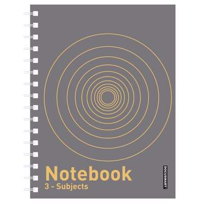 Notesbog 3-delt memo A4 Docusmart 120 blade