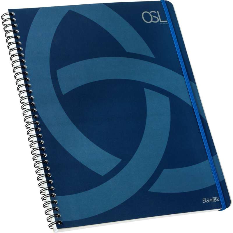 Spiralblok Bantex A4 Oslo lin. 80g