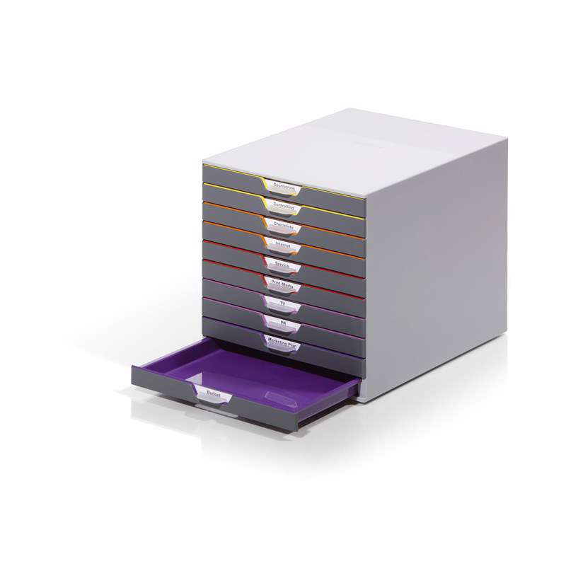 Skuffekabinet Durable VARICOLOR 10 m/10 skuffer