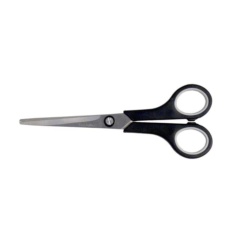 Saks BNT/Office 170mm sort/grå soft gummi greb