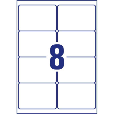 Etiketter Avery label outdoor 99,1x67,7mm 8stk/ark L4715-20