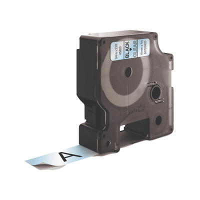 Labeltape DYMO D1 19mm sort på klar
