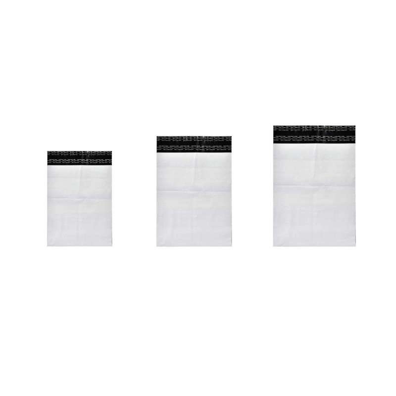 Forsendelsesposer PE hvid returluk