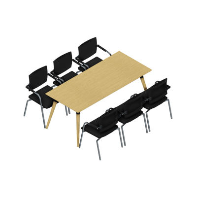 Konferencebord Dencon XL 1926 180x80 HPL eg/eg