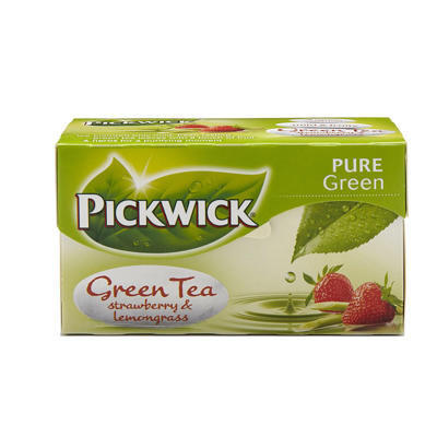 Te Pickwickgrøn Jordbær+Citron 20breve/æsk