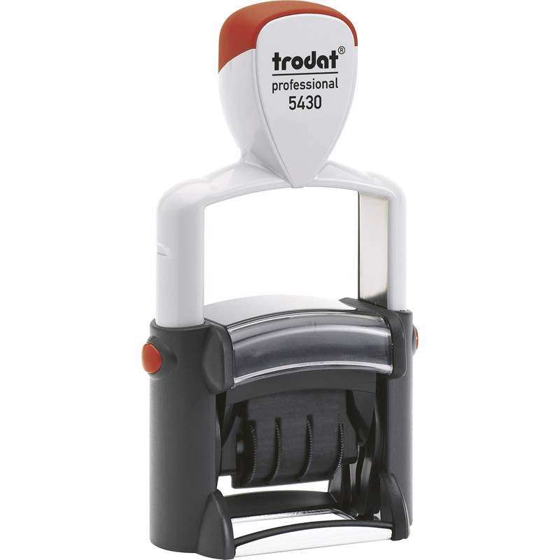 Stempel Trodat 5430L dato t/tekstplade selvfarvende