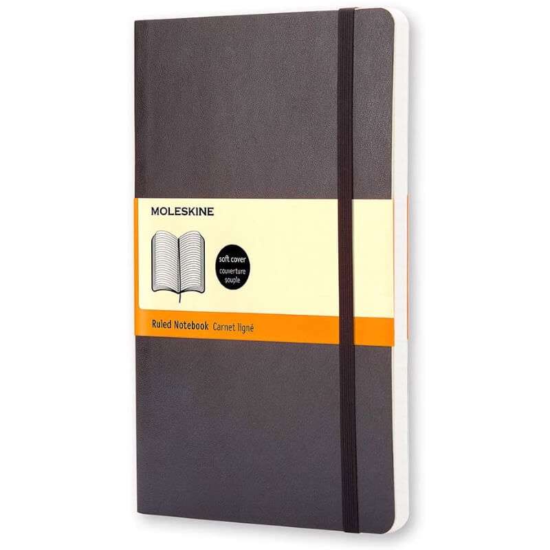 Notesbog Moleskine Classic soft lin. Pocket 9x14cm sort