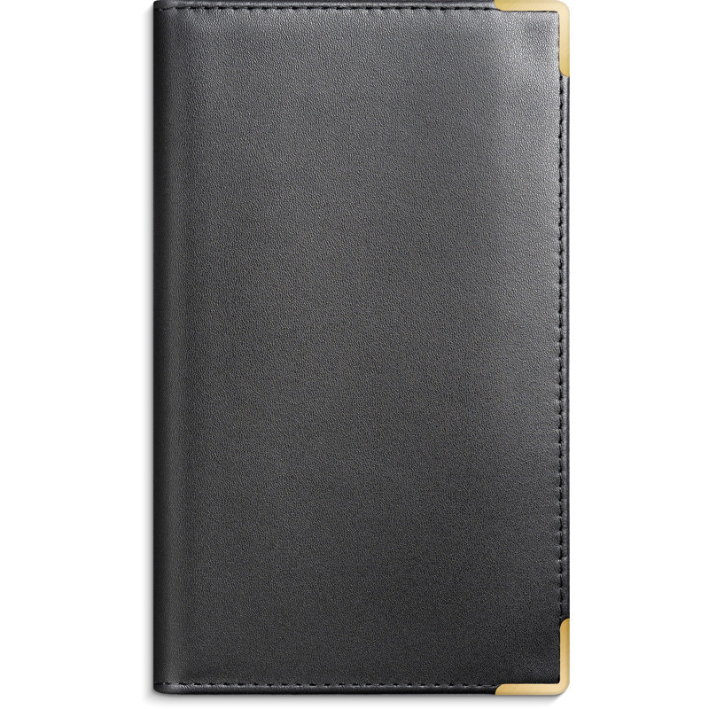 Index Planner månedskalender sort skind 2026