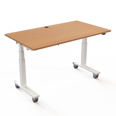 Hæve-sænkebord Flip Top ConSet 140x80 bøg/hvid