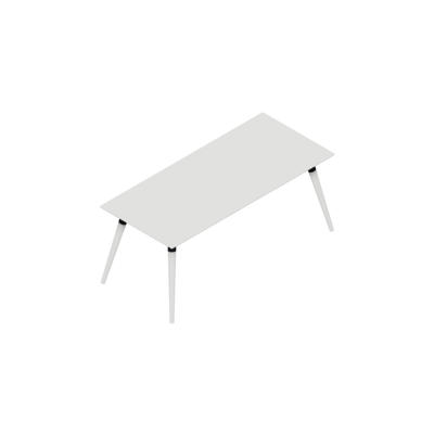 Konferencebord Dencon XL 1926 180x80 HPL hvid/hvid