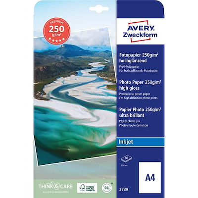 Fotopapir Premium A4 250g glossy t/inkjet 40ark/pak
