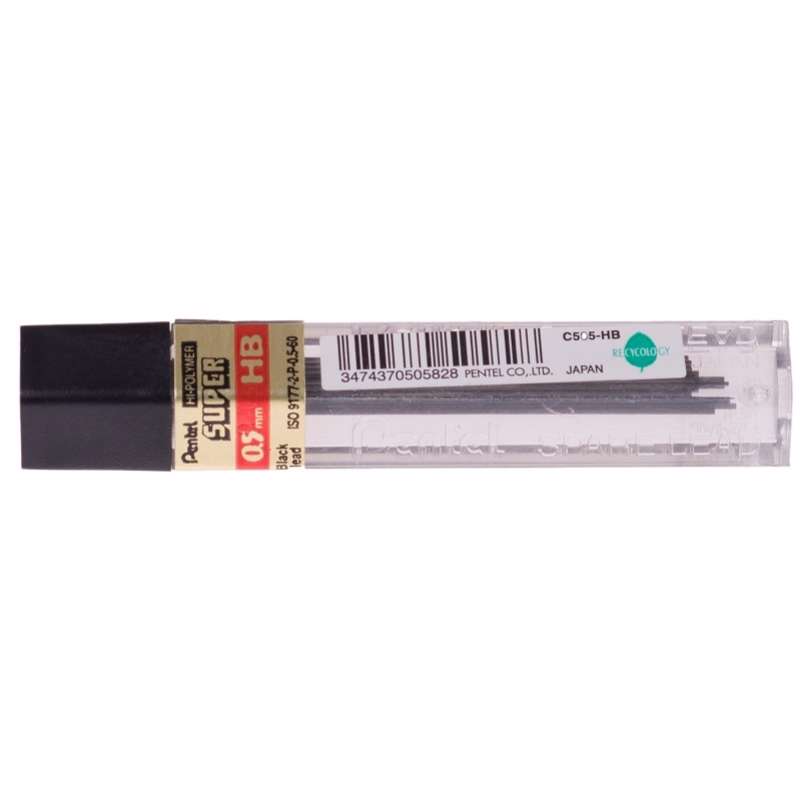 Miner Pentel 0,5mm HB 12stifter/stk 12stk/pk.