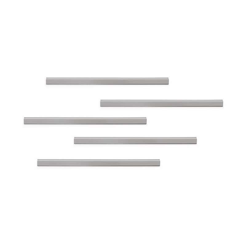 Skinne DURAFIX RAIL 297mm magnetisk selvklæb. 5stk/pk sølv