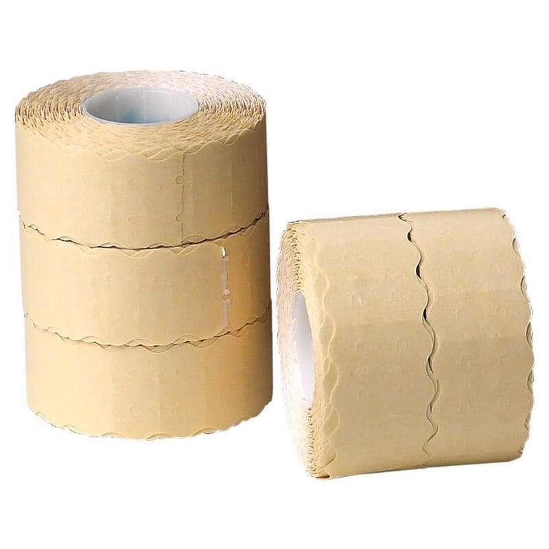 Prisetiket hvide neutral perm. lim 26x16 mm rl/1200 stk