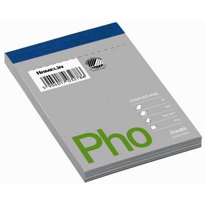 Telefonblok perforeret ulin. 105x74mm 100bl/stk