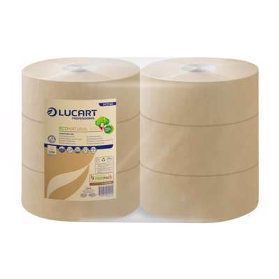 Toiletpapir Jumbo T3 2-lags Midi 300mx9,8cm Ø24,5cm 6rl sand
