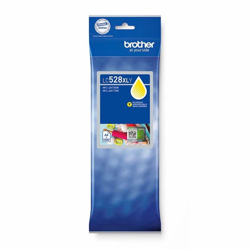Farvepatron Brother LC-528XLY t/6975/6977 yellow 10K