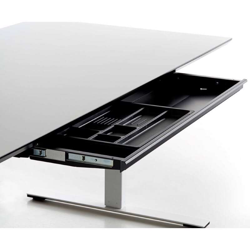 Udtræksskuffe Slim Tray 871x260mm, alu