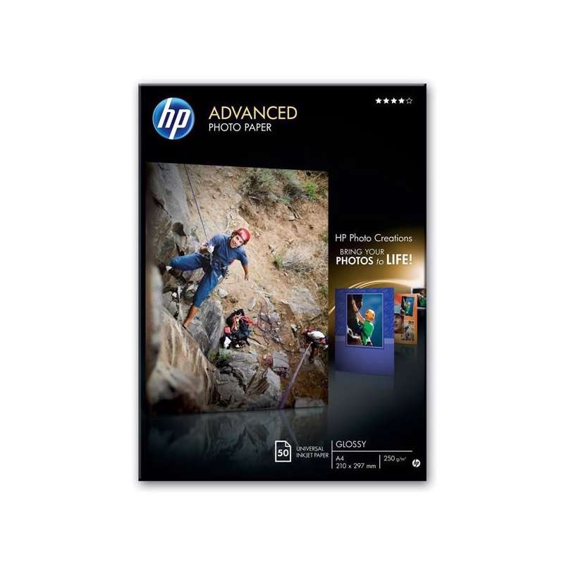 Photopapir HP glossy 250g  A4, m/25 ark