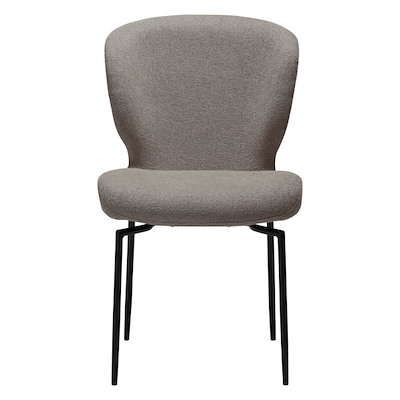 Konferencestol Glory pebble earth boucléstof/sort swivelbase