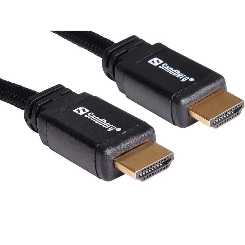 Kabel Sandberg HDMI 2.0 19M-19M sort 3m