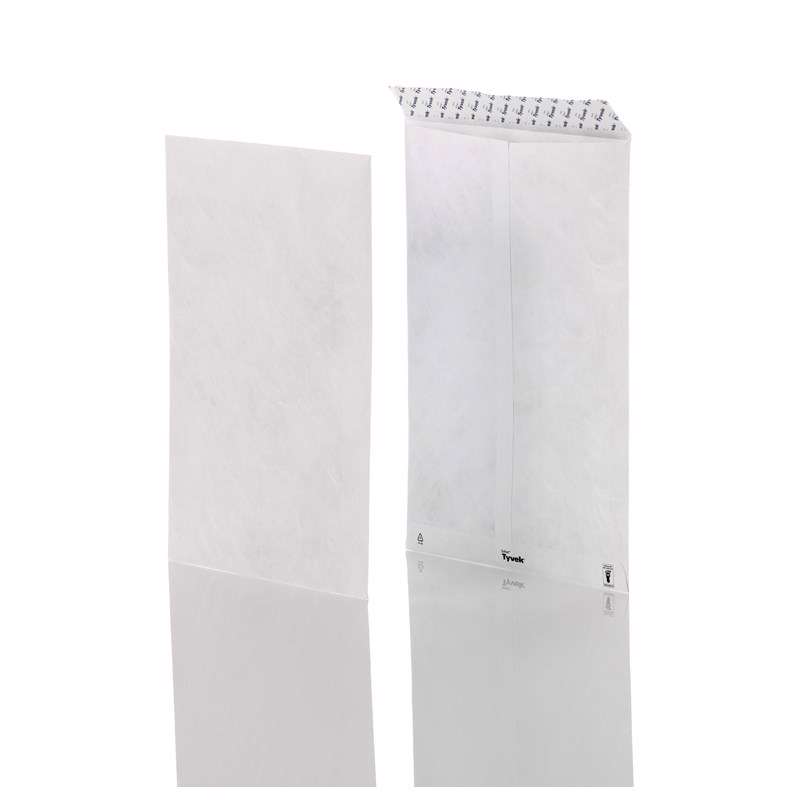 Kuvert Tyvek plastfiber C4P NP 229x324mm hvid 55g 100stk/pk