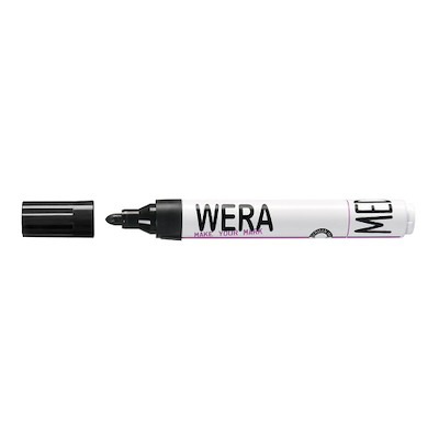 Marker BNT Wera permanent sort rund spids 1-3 mm