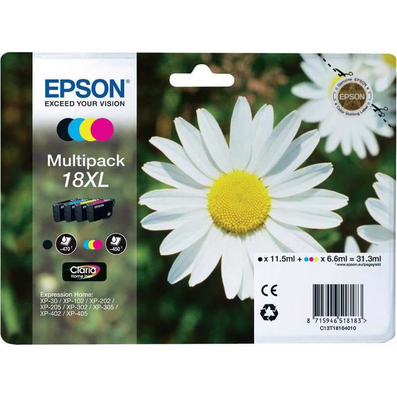 Farvepatron Epson T1816 Multi Pack XL