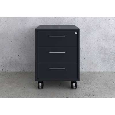 Skuffekassette Jive 1-203-40 m. lås, antracit