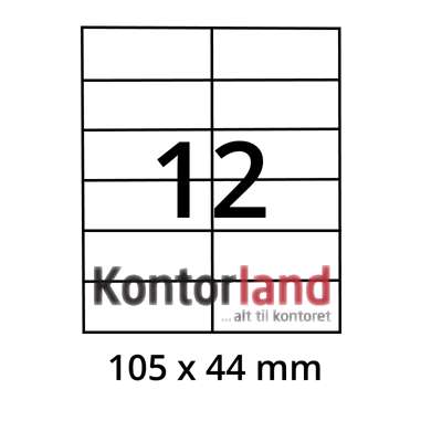 Etiketter Xerox label 105x44mm 003R97405 100ark/pk