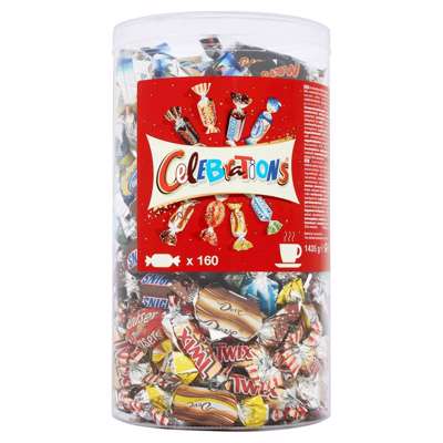 Chokolade Celebrations Tube 1,4kg
