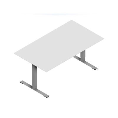 Hæve-sænkebord Dencon V2874 1600x900 alu stel hvid lam pl