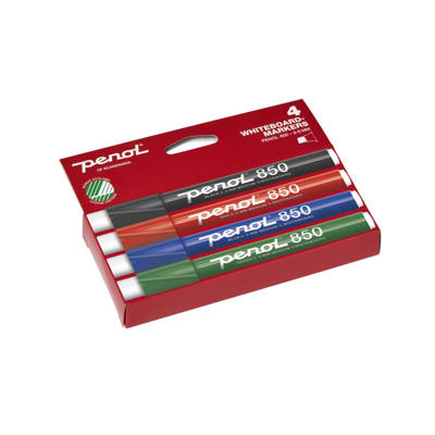 Whiteboard marker Penol 850 2-5mm 4 ass. firkantet spids
