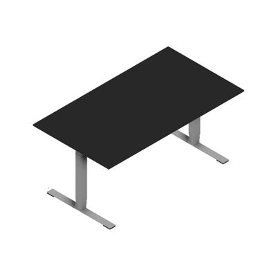 Hæve-sænke bord Dencon 12874 1600x900 alu stel sort lam. pl