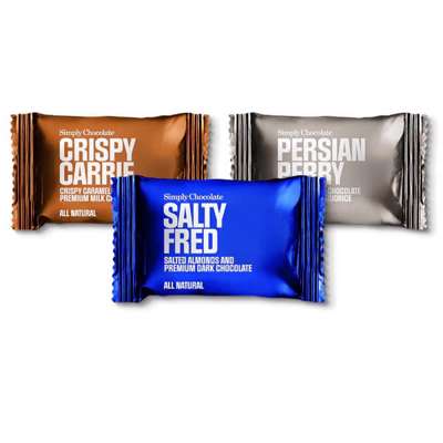 Chokolade Simply Chocolate Mix Carrie-Fred-Persian 10g/75
