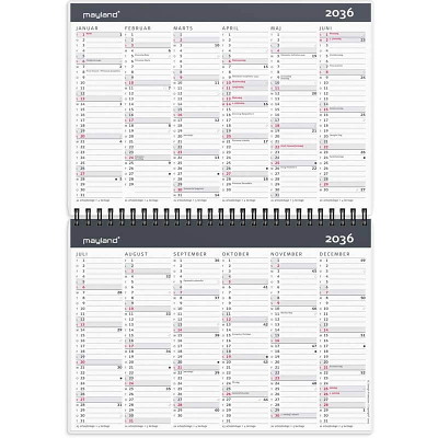 10-årskalender 2027 Mayland A5 m/illu.