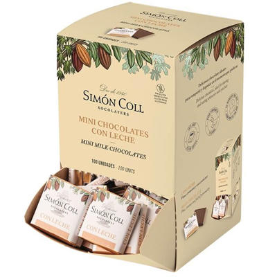 Chokolade Weibel Simón Coll lys 32% 5g /100 stk.