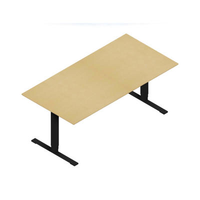 Hæve-sænkebord Dencon X1798 1800x900 sort stel bøg pl