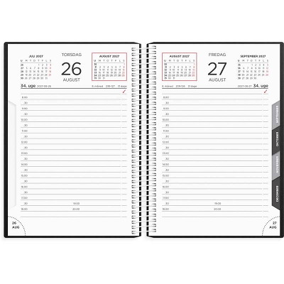 Dagkalender 2027 Mayland sort PP-plast
