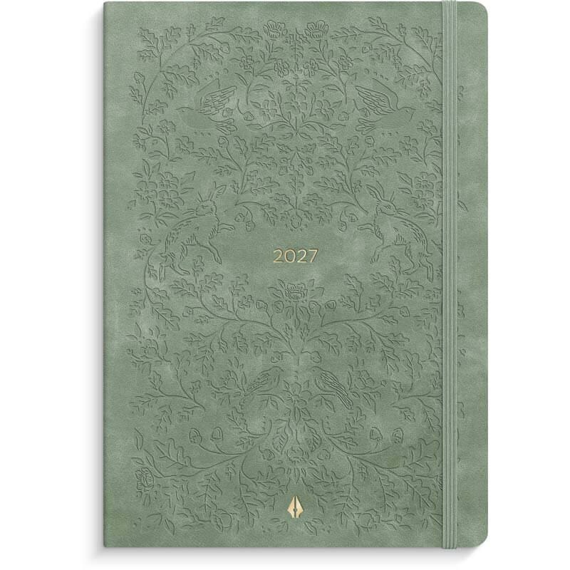 Forma Deluxe A5 ugekalender 2027 Mayland tværf. grøn kunstsk
