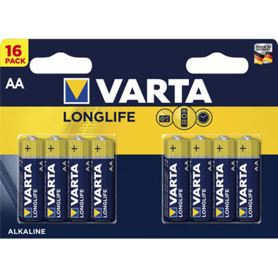 Batteri Varta Longlife AA 16stk/pak