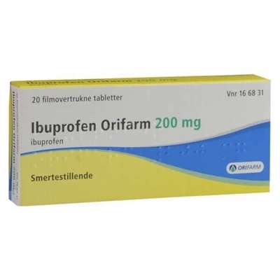 Håndkøbsmedicin Ibuprofen tabl 200mg /20 stk.