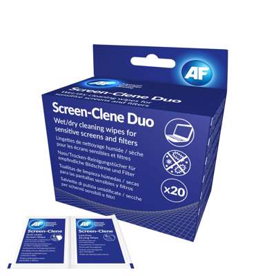 Skærmrens AF TFT-LCD-Touch-VDU pk./2x20 stk.